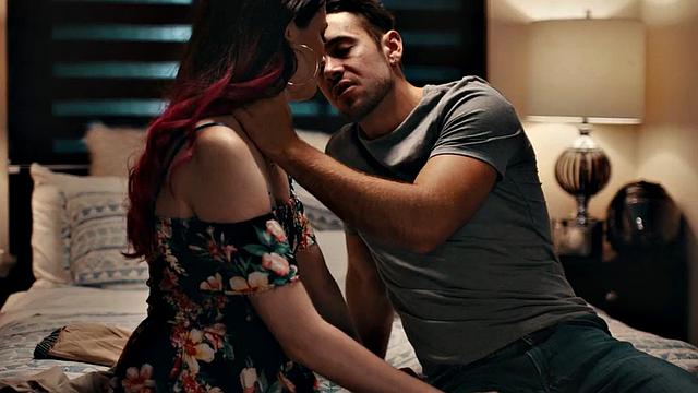 Tempting TS babe with small cock fucked bareback in asshole