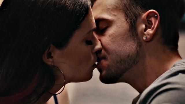 Tempting TS babe with small cock fucked bareback in asshole