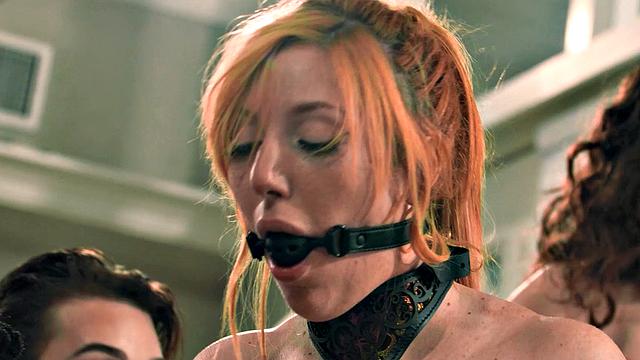 emma rose жестко доминирует над lauren phillips в ярком bdsm с hazel grace и leana lovings на подгляде