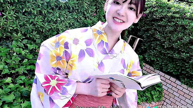 Cutest Japanese Miss Aki Igarashi comes to play today