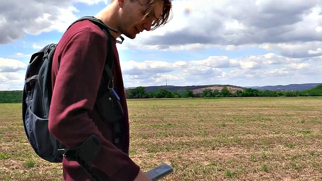 Euro Twink doggystyled outdoors by lover POV