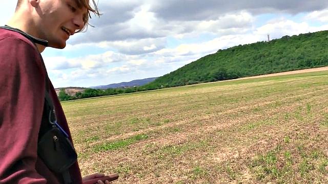 Euro Twink doggystyled outdoors by lover POV