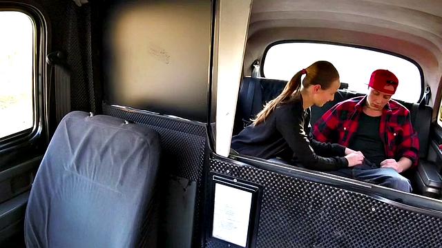 European cabbie blows big cock before pounded