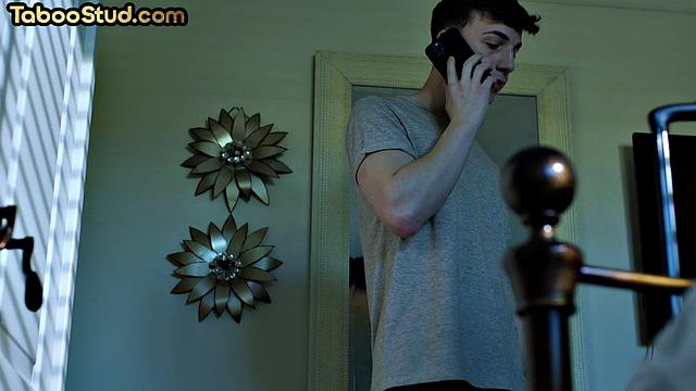 Deepthroating inked man rimming roommate