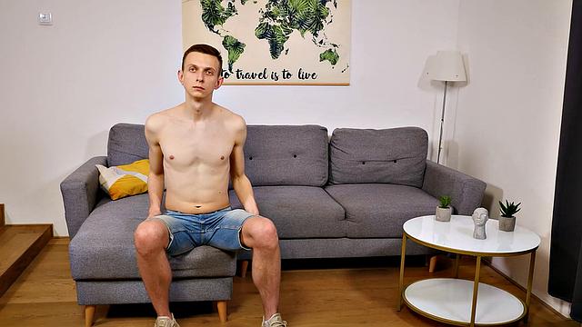 Myke Belikov takes a hard cock and pretends it's just another day at the office