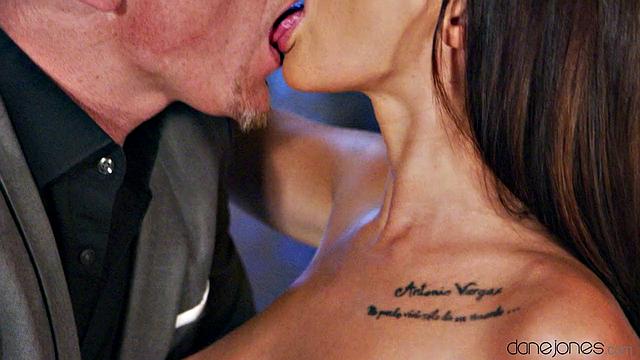 New secretary with natural big tits