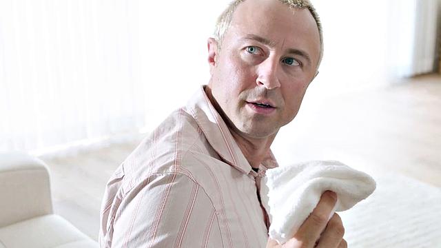 ADULT TIME - Hottie Ana Foxxx Catches Roommate JERKING In Living Room And Starts Riding His Cock