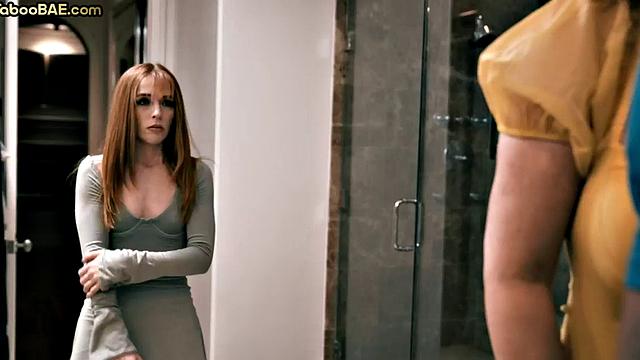 Big-titted MILF deepthroating BBC in three-way