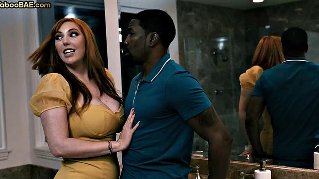 Big-titted MILF deepthroating BBC in three-way