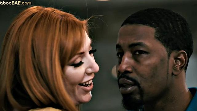 Big-titted MILF deepthroating BBC in three-way