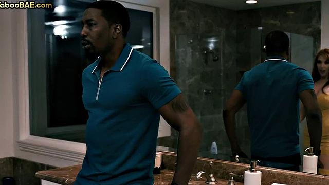 Big-titted MILF deepthroating BBC in three-way