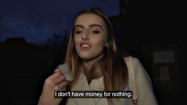 Public slut smashed by dirty guy in wet pussy