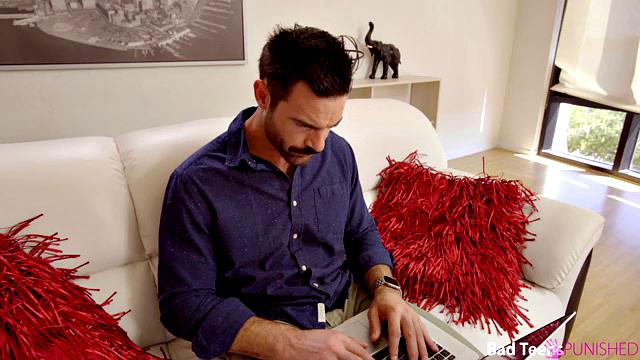 отчим жёстко шпилит непокорную alex blake и наказывает её по полной