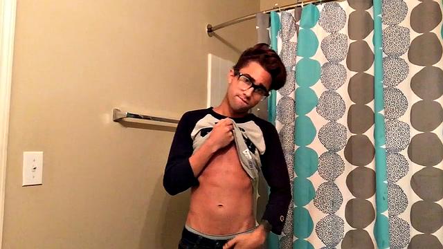 Amateur Stroking His Big Dick