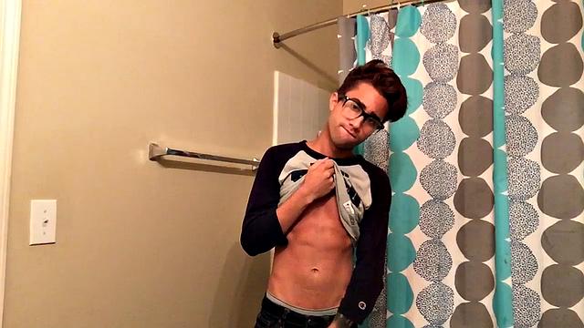 Amateur Stroking His Big Dick