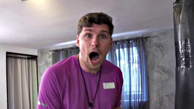 Curvy babe anal pounded by her BF in gym after workout