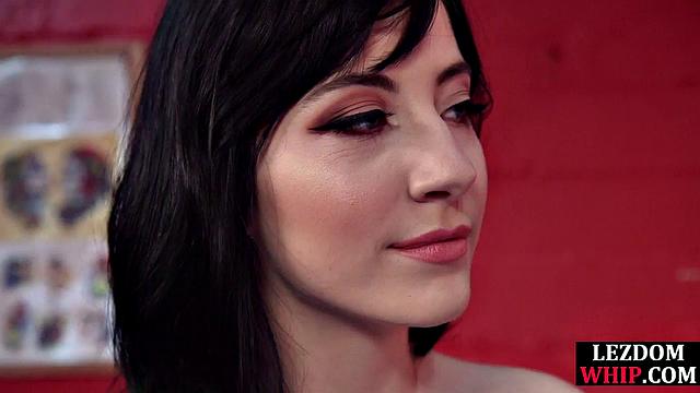 Lesbin sub whipped by lezdom