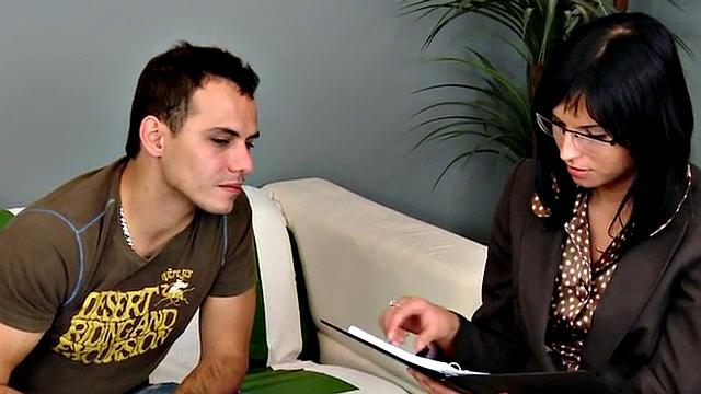 Pegging CFNM femdom babes use guy for strapon fun