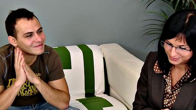 Pegging CFNM femdom babes use guy for strapon fun