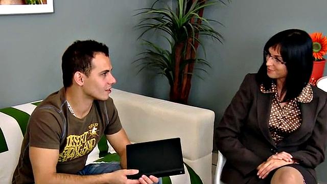 Pegging CFNM femdom babes use guy for strapon fun