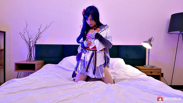 Anime Girl, Bella Grey, Satisfied By Massive Cock