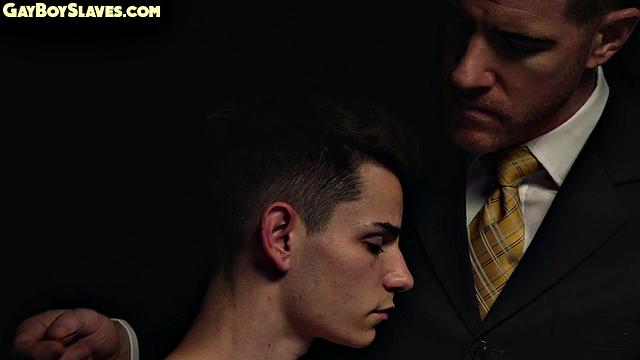 Oiled twink with skinny body gets WAM HJ by DILF