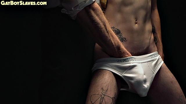 Oiled twink with skinny body gets WAM HJ by DILF