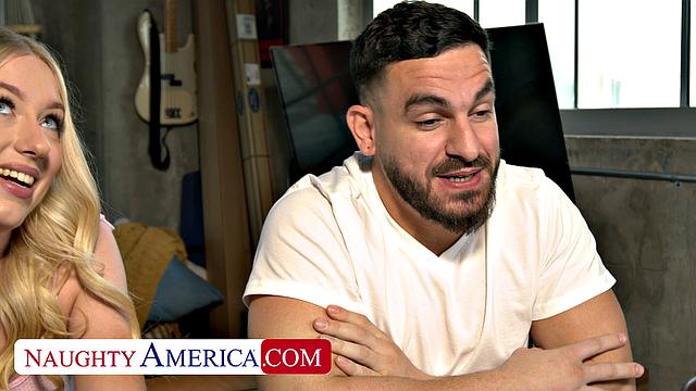 Cute blonde Kallie Taylor gets fucked by brother