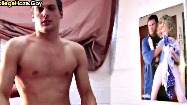 Str8 studs go gay for college fraternity in dormitory