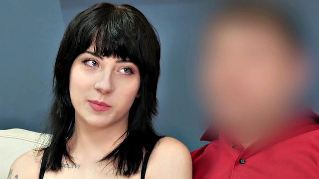 Bound babe gets throat fucked