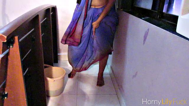 Big Boobs Tamil Maid Cleaning House While Getting Filmed Naked In Indian Desi Porn