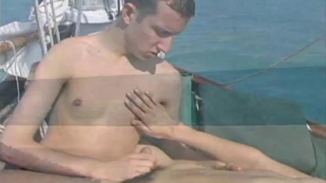 Out fo an afternoon of sailing, Matthew and Mikey can't resist a bit of fun while on the water. The shorts come off and the boys go down on each other.