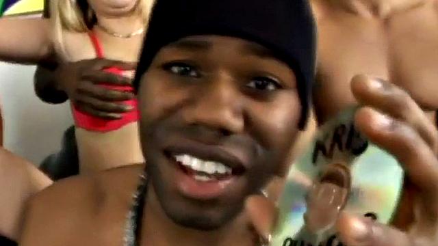 Interracial gangbang slut sucks and fucks