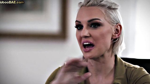 Busty babe pounded by her lover after pussylicking