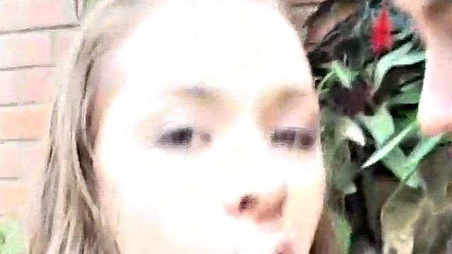 Gorgeous lesbian teen Selina is licked