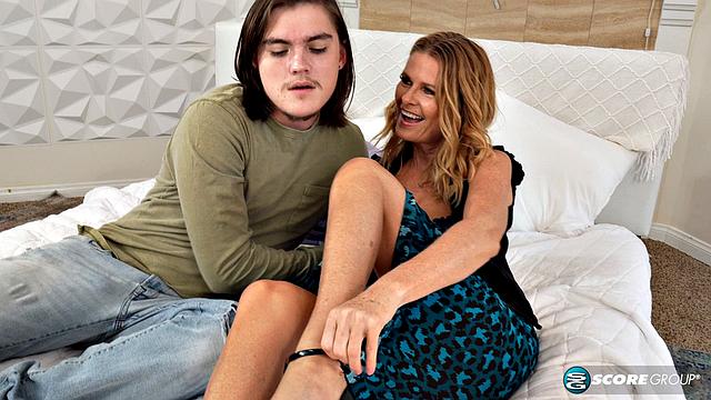 Beautiful 50Plus Reya sucks and fucks a 23-year-old