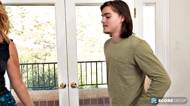 Beautiful 50Plus Reya sucks and fucks a 23-year-old