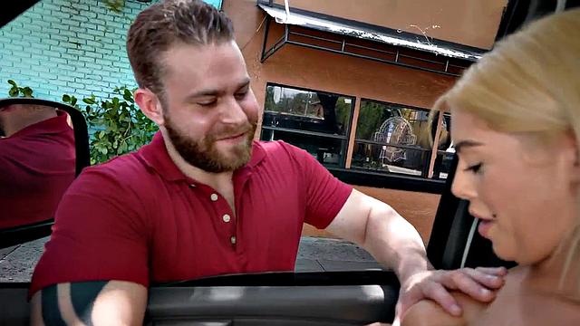 Picked up straight jock fucks ass in public van outdoor