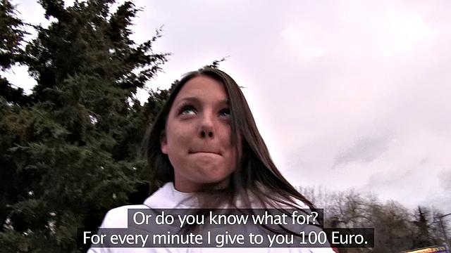 Sexy Student On Trip Ends Up Riding Stranger's Cock