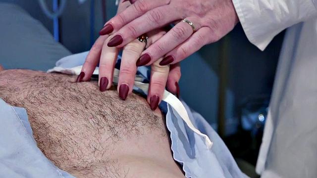 Busty nurse tramples and queens