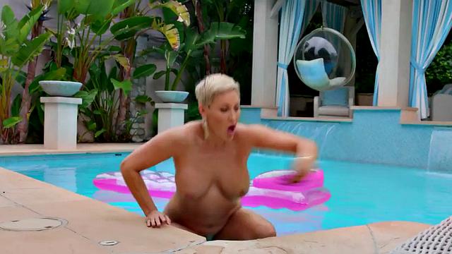 Stepmom with glasses and tattoos goes wild after catching stepson in the act