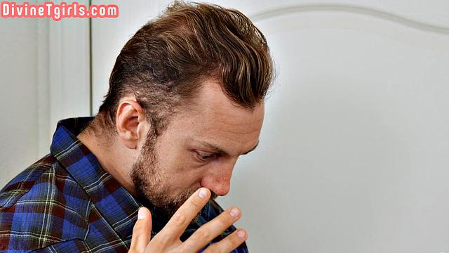 Cutie glasses TS pounded by her BF