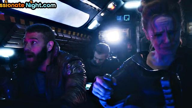 3way facial loving babes in stockings get cuntrammed