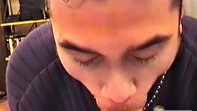 Auntie Bob meets 24 year old Mario on the Internet and it wasn't long before this Latin hottie was on his knees giving him head. Auntie Bob shot the first half of this scene looking down at Mario, as he's sucking him off.