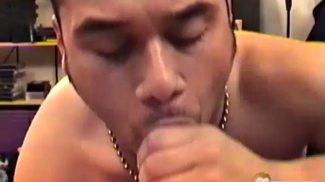 Auntie Bob meets 24 year old Mario on the Internet and it wasn't long before this Latin hottie was on his knees giving him head. Auntie Bob shot the first half of this scene looking down at Mario, as he's sucking him off.