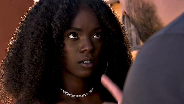 Watch this dominant white BF dominate and pound a kinky ebony slut in lingerie