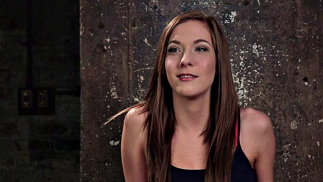 Ballgagged babe whipped by master in painful lesson