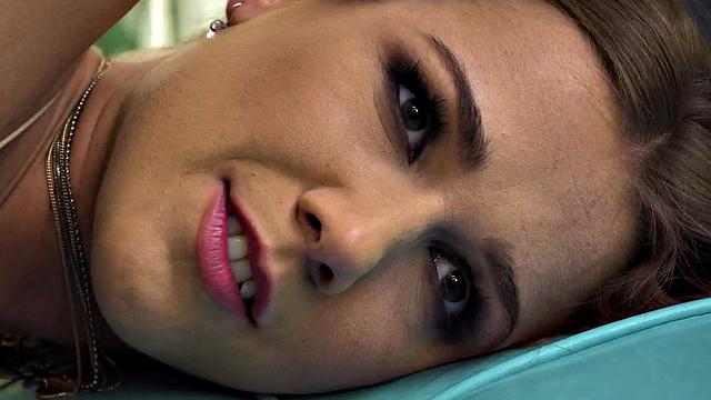 Gaping Euro anal slut fucked by big cock Missionary-style