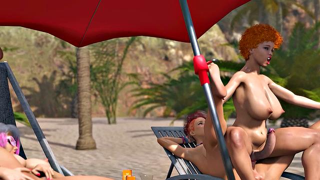 Futa3dX - Outdoor Futa Scenes - Hot Big Dicked Futa Babes Fucking Outside