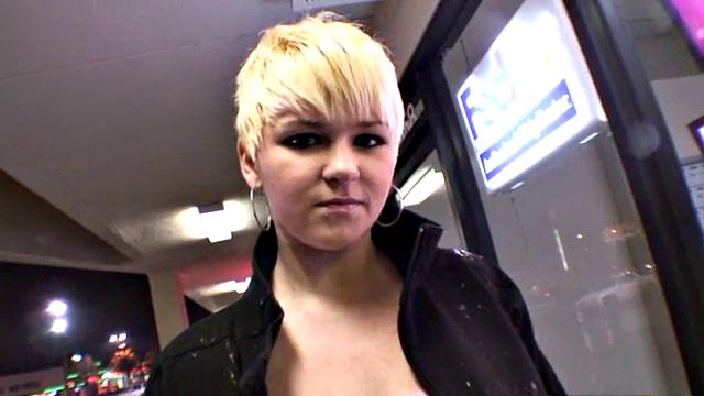 POV blonde eats dick